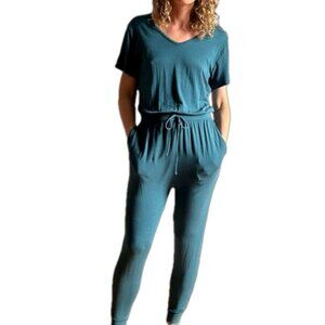 Knix Super Soft Teal Relaxed Tapered Legs Comfy Jumpsuit